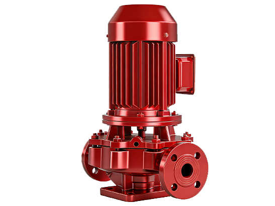 Vertical single stage fire pump set for fire fighting system