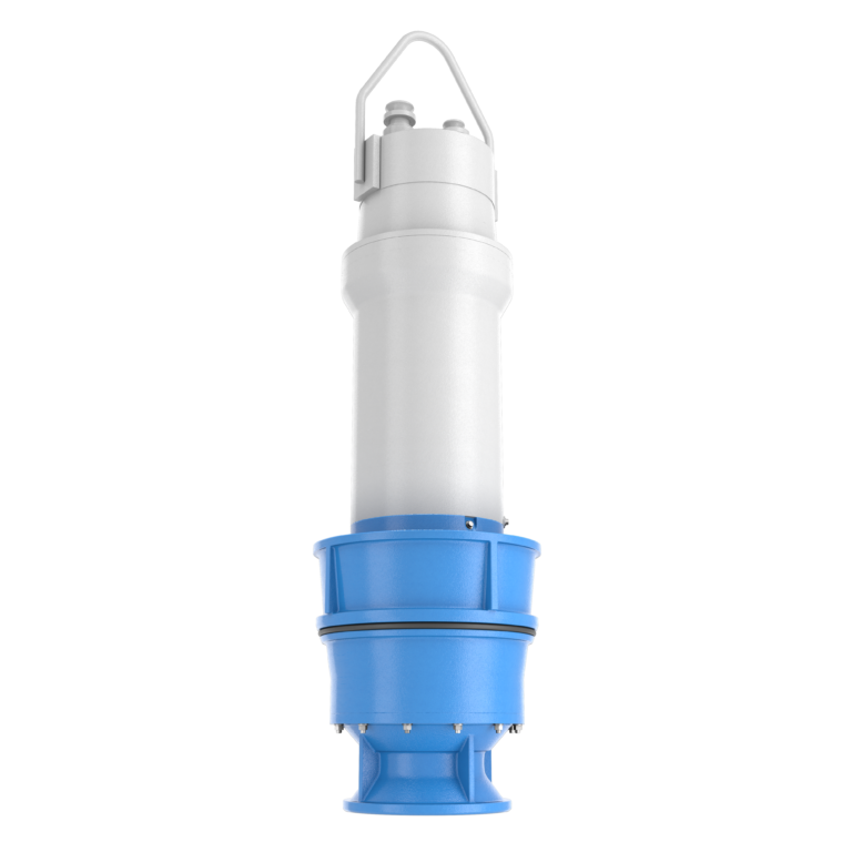 Submersible mixed flow pump
